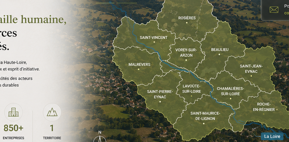 Vue illustrée du territoire de l’Emblavez